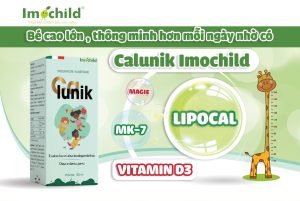 Imochild Calnuik - Bổ sung Vitamin D3k2 Mk7 + Magie